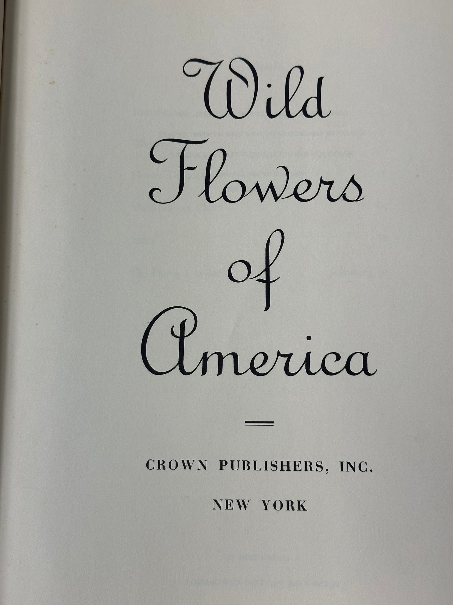 Wild Flowers of America Mary Walcott 1968