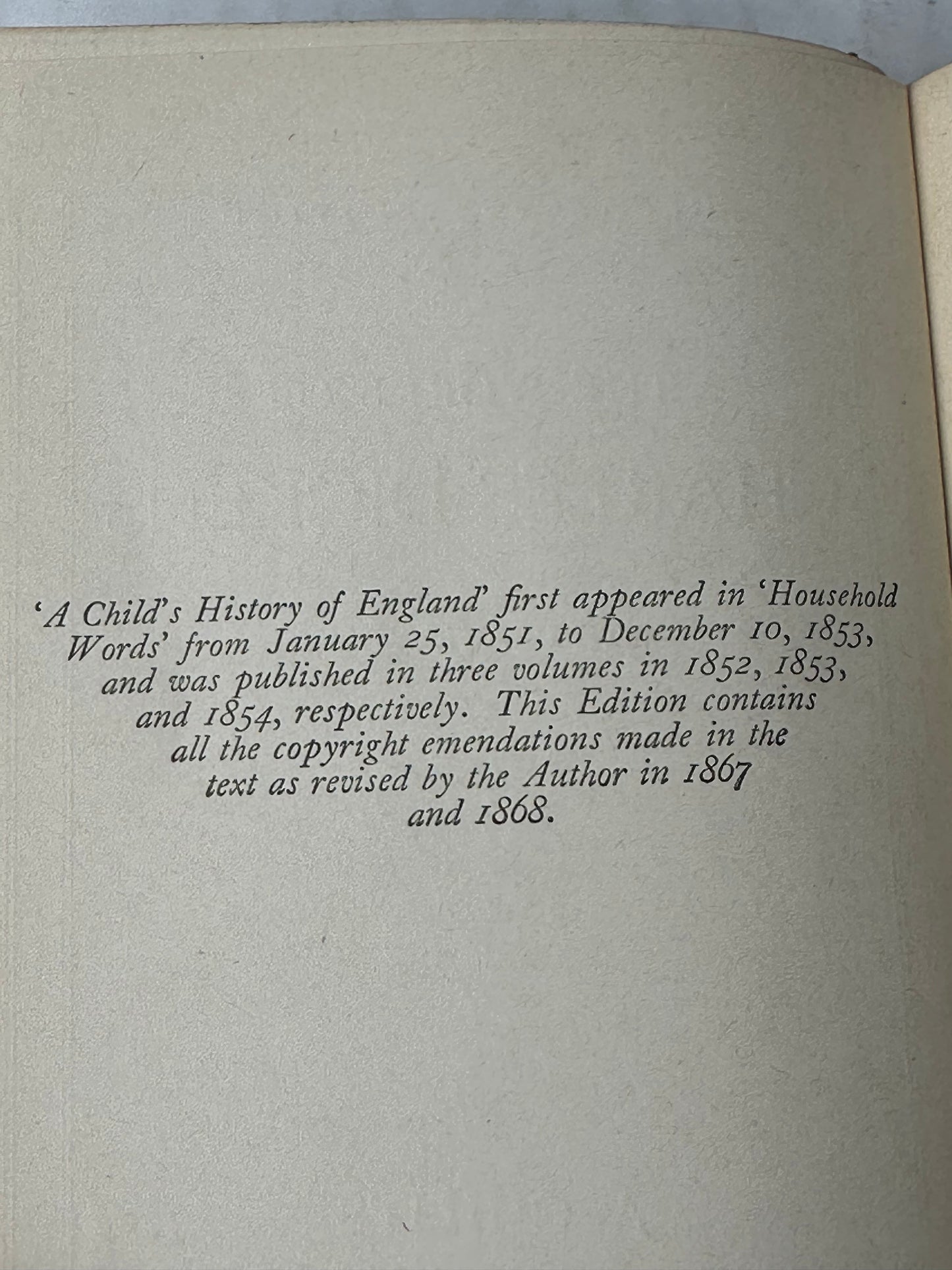 Child’s History of England Charles Dickens