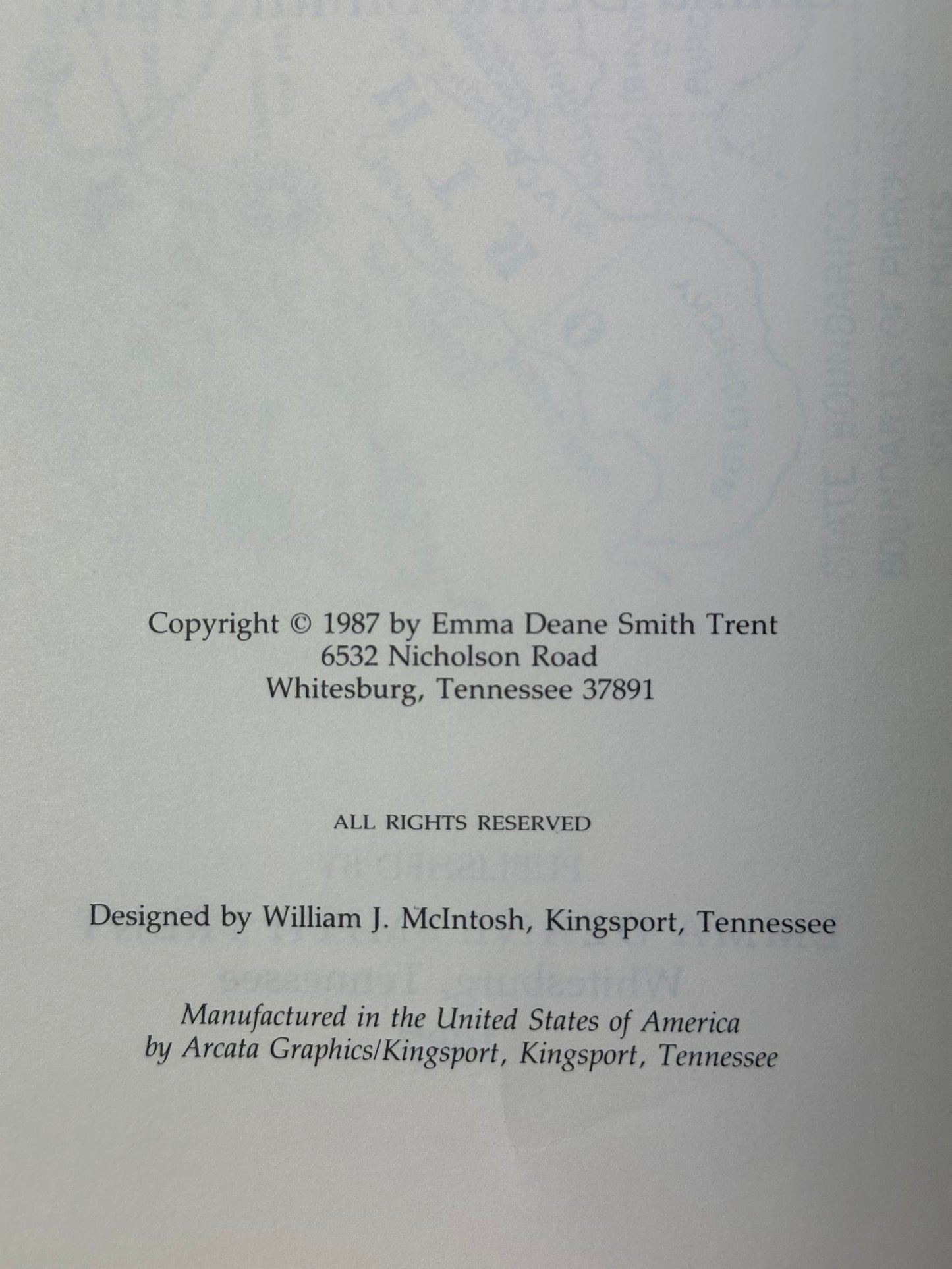 East Tennessee’s Lore of Yesteryear by Emma Trent 1987