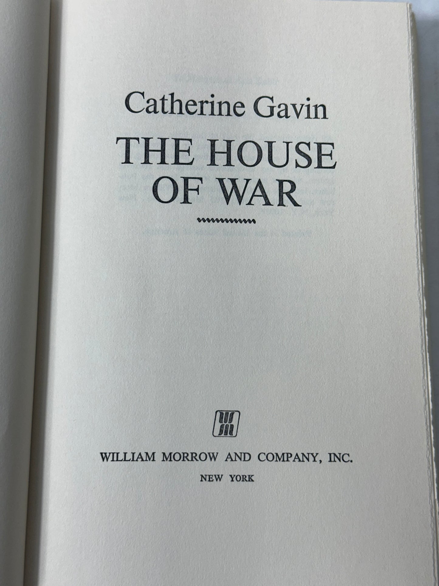 The House of War Catherine Gavin 1970