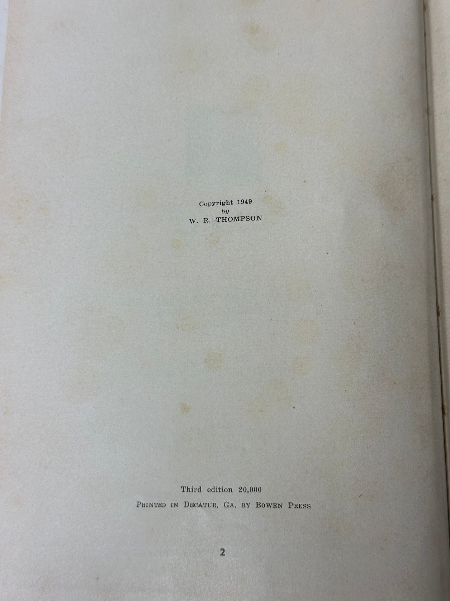 The Pasture Book 1949 by W. R. Thompson