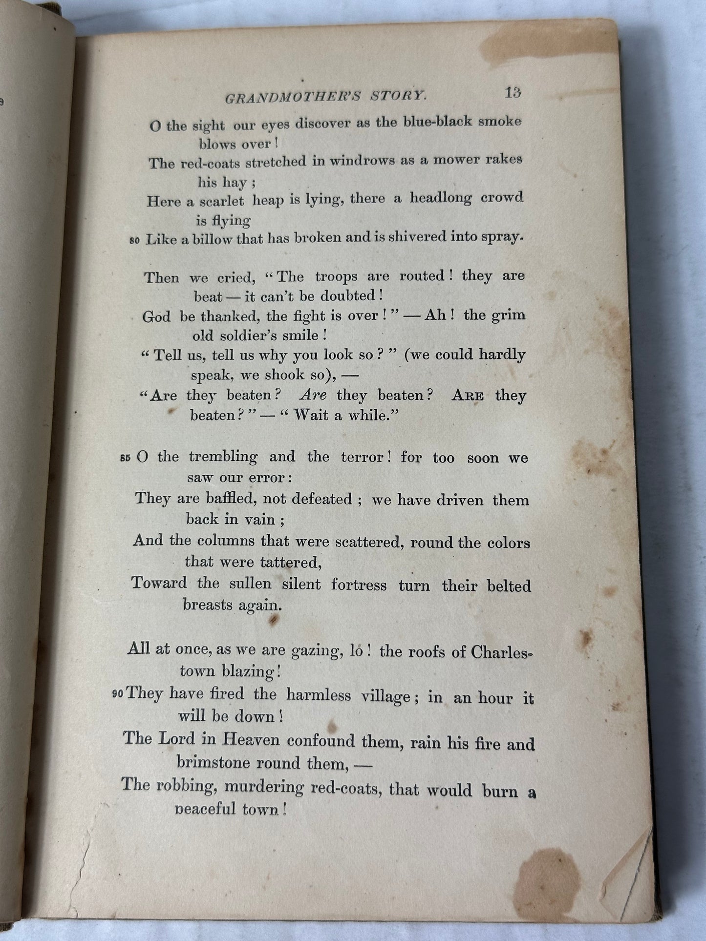 Holmes’ Grandmother’s Story and other Poems