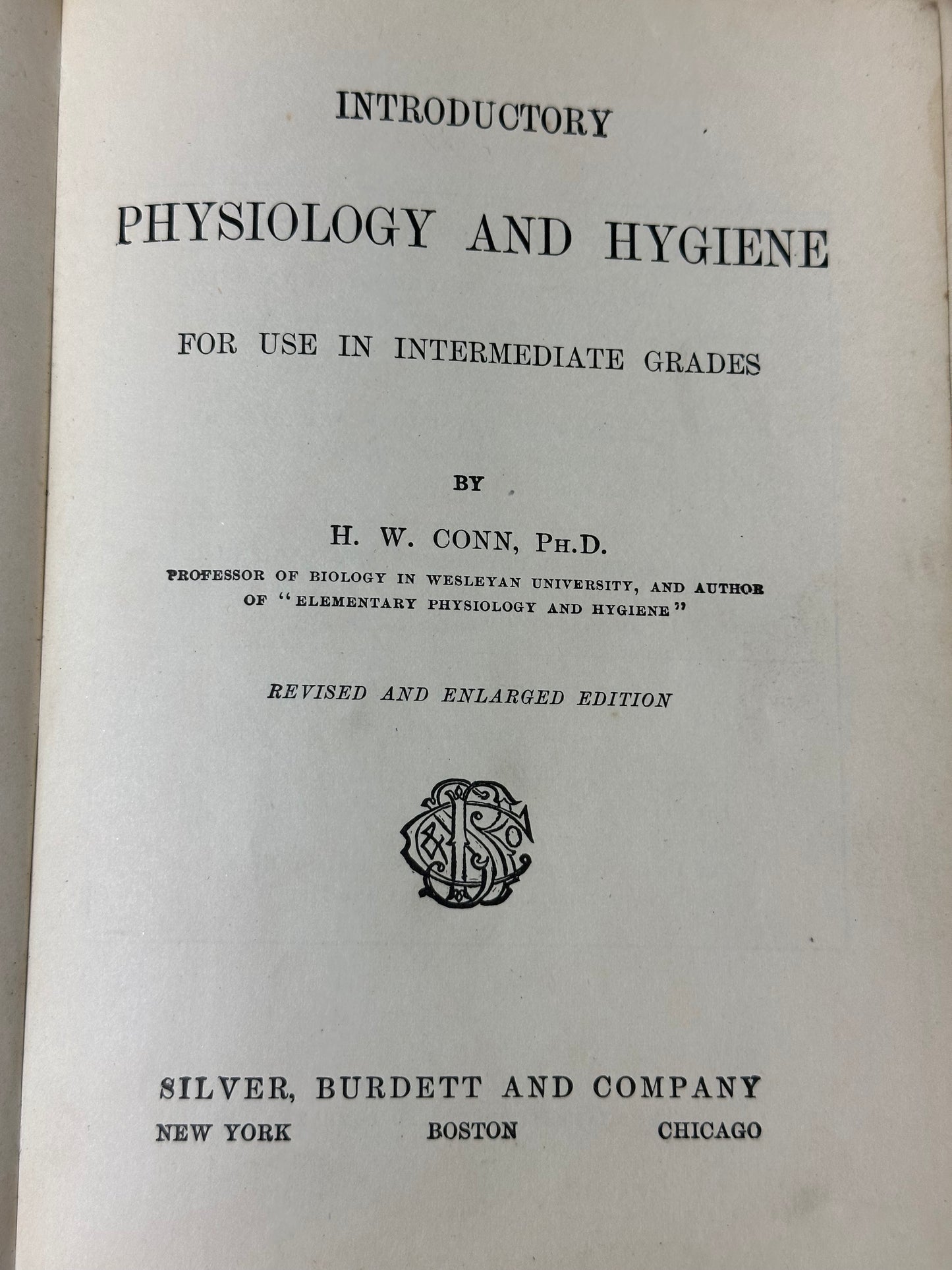 Introductory Physiology and Hygiene 1908 by Conn