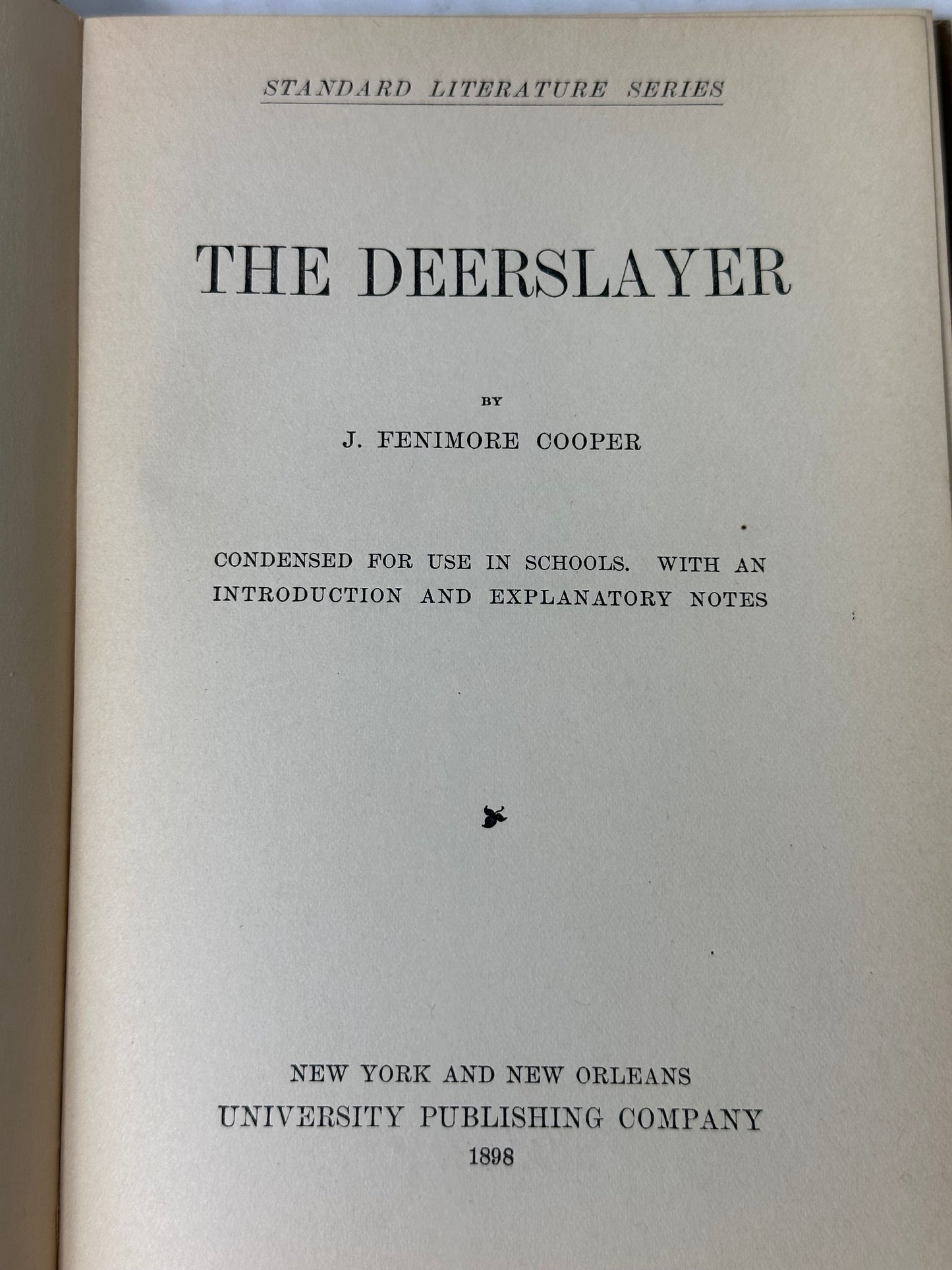 The Deerslayer 1910 By J. Cooper