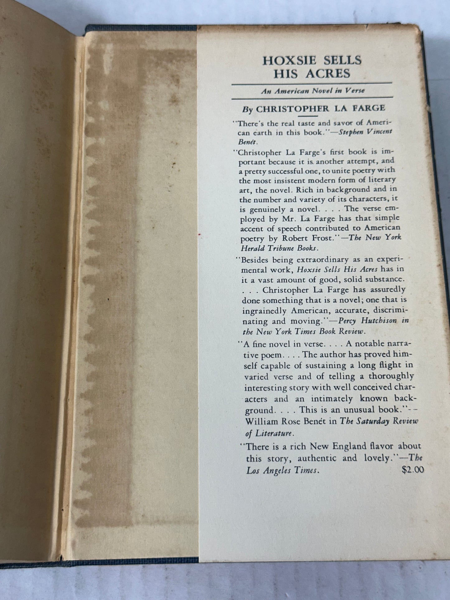 Each to the Other by Christopher La Farge 1939