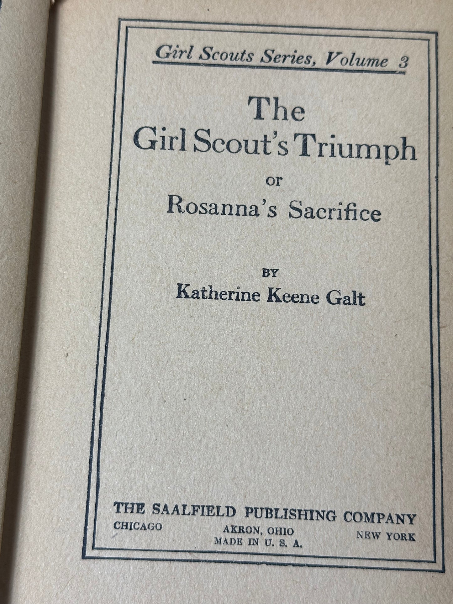 The Girl Scouts Triumph Katherine Galt