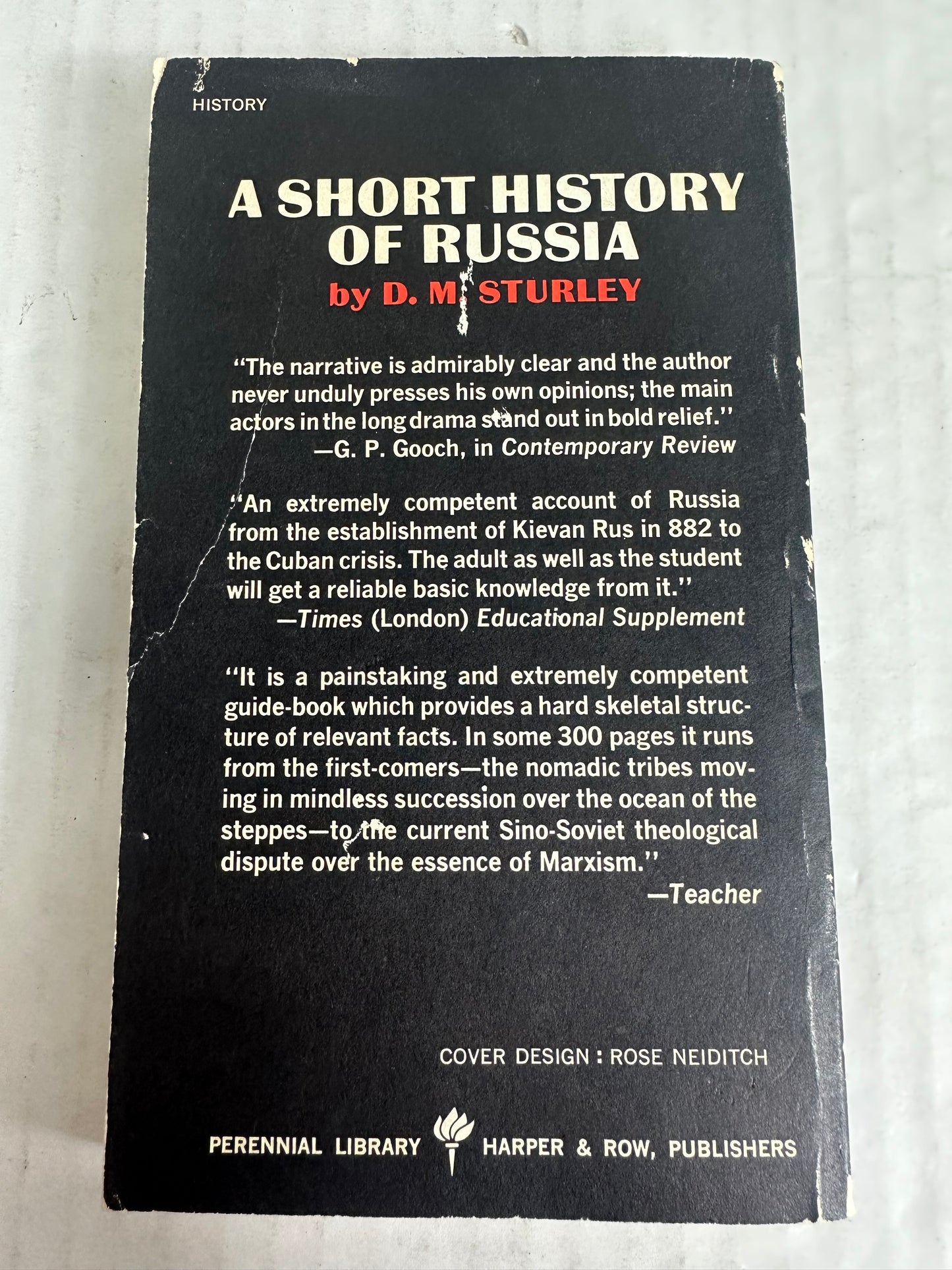 A Short History of Russia D. M. Sturley 1964