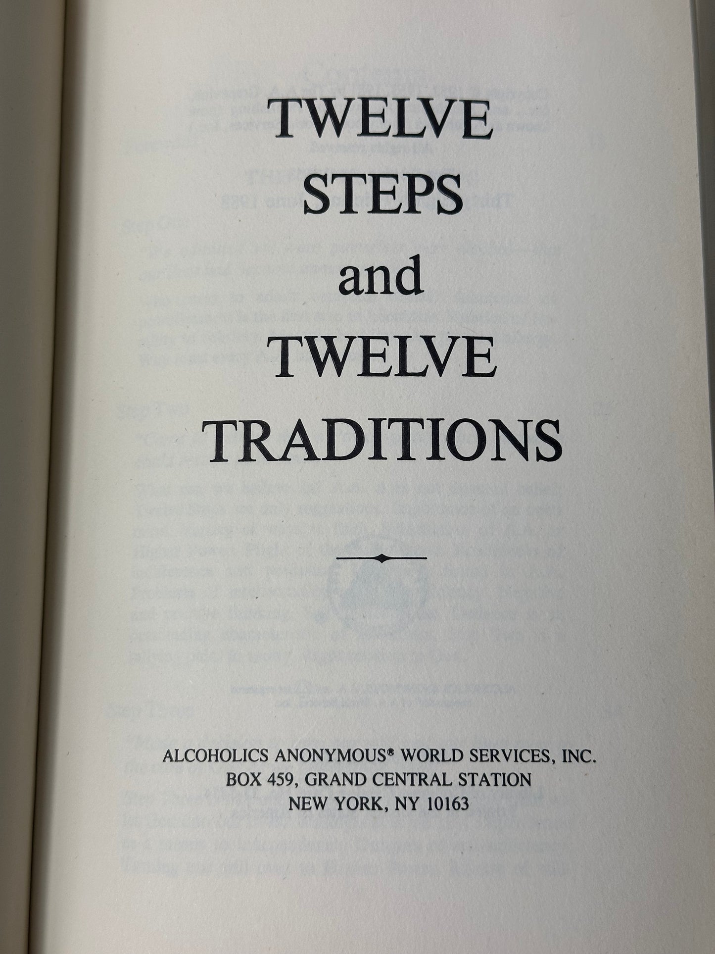 Twelve Steps and Twelve Traditions 1988