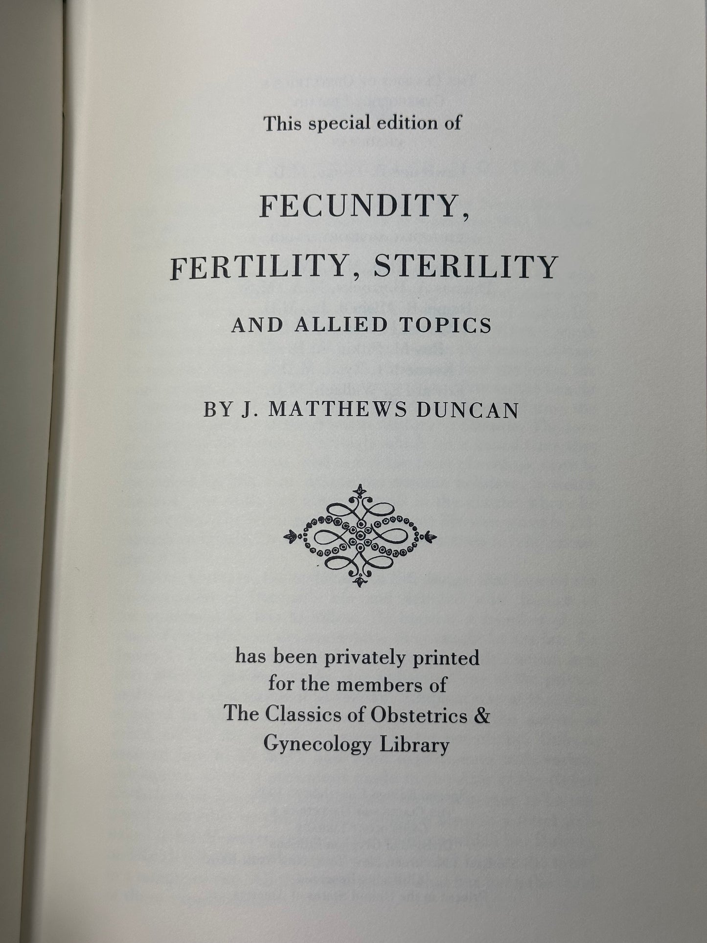 The Classics of Obstetrics & Gynecology Library Easton Press