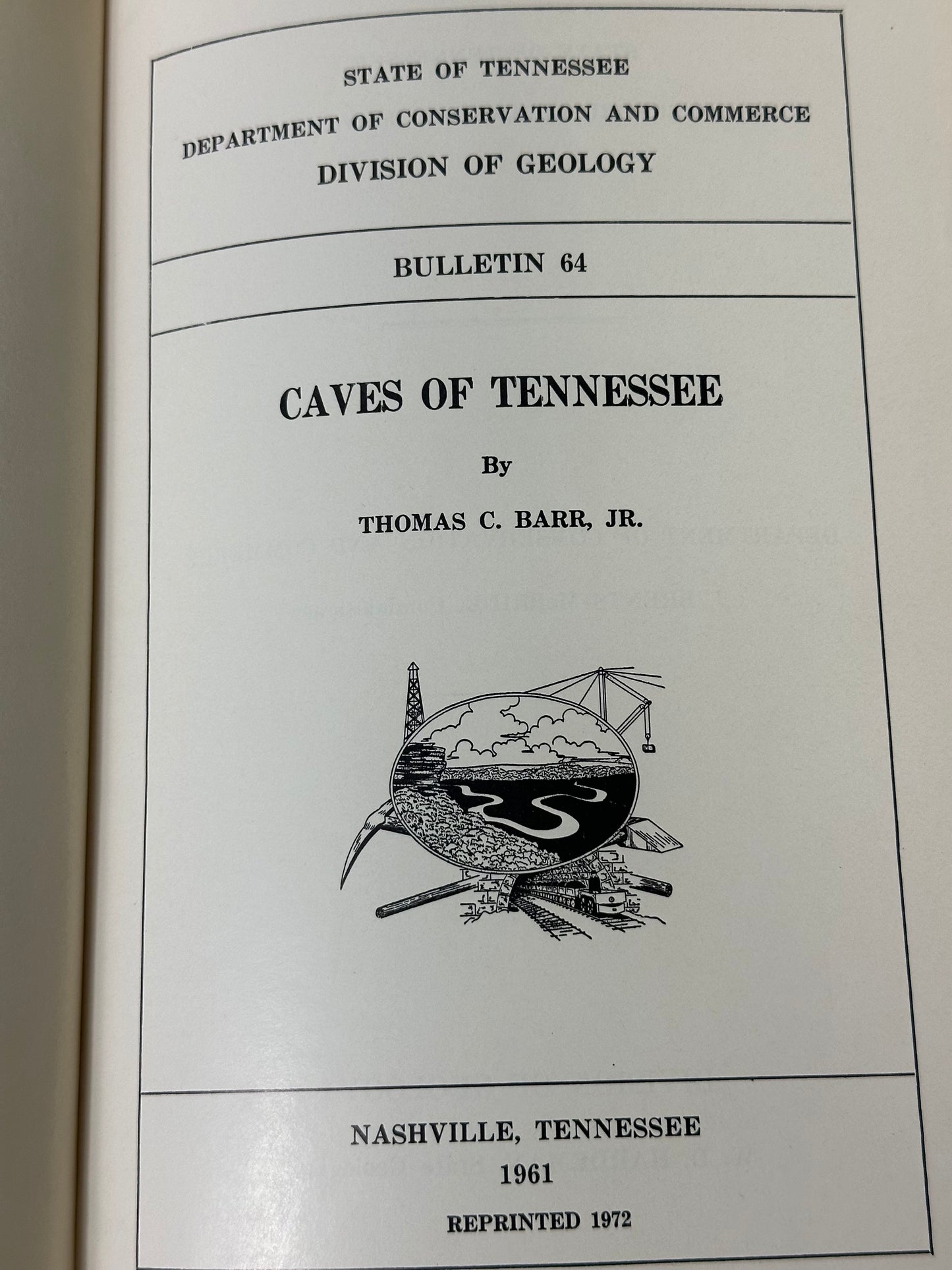 Caves in Tennessee by Thomas Barr Jr.