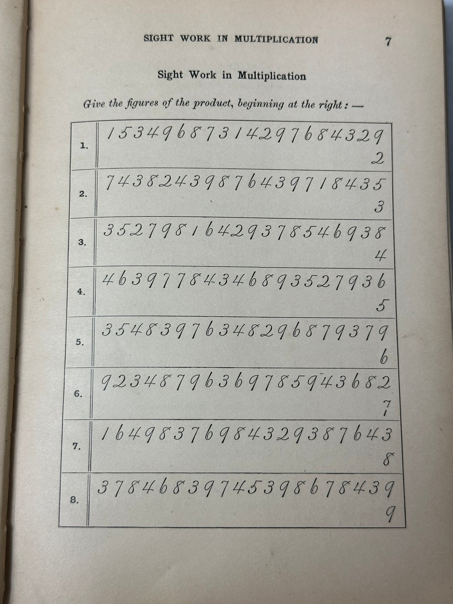 An Exercise Book in Arithmetic by Benjamin Sanborn