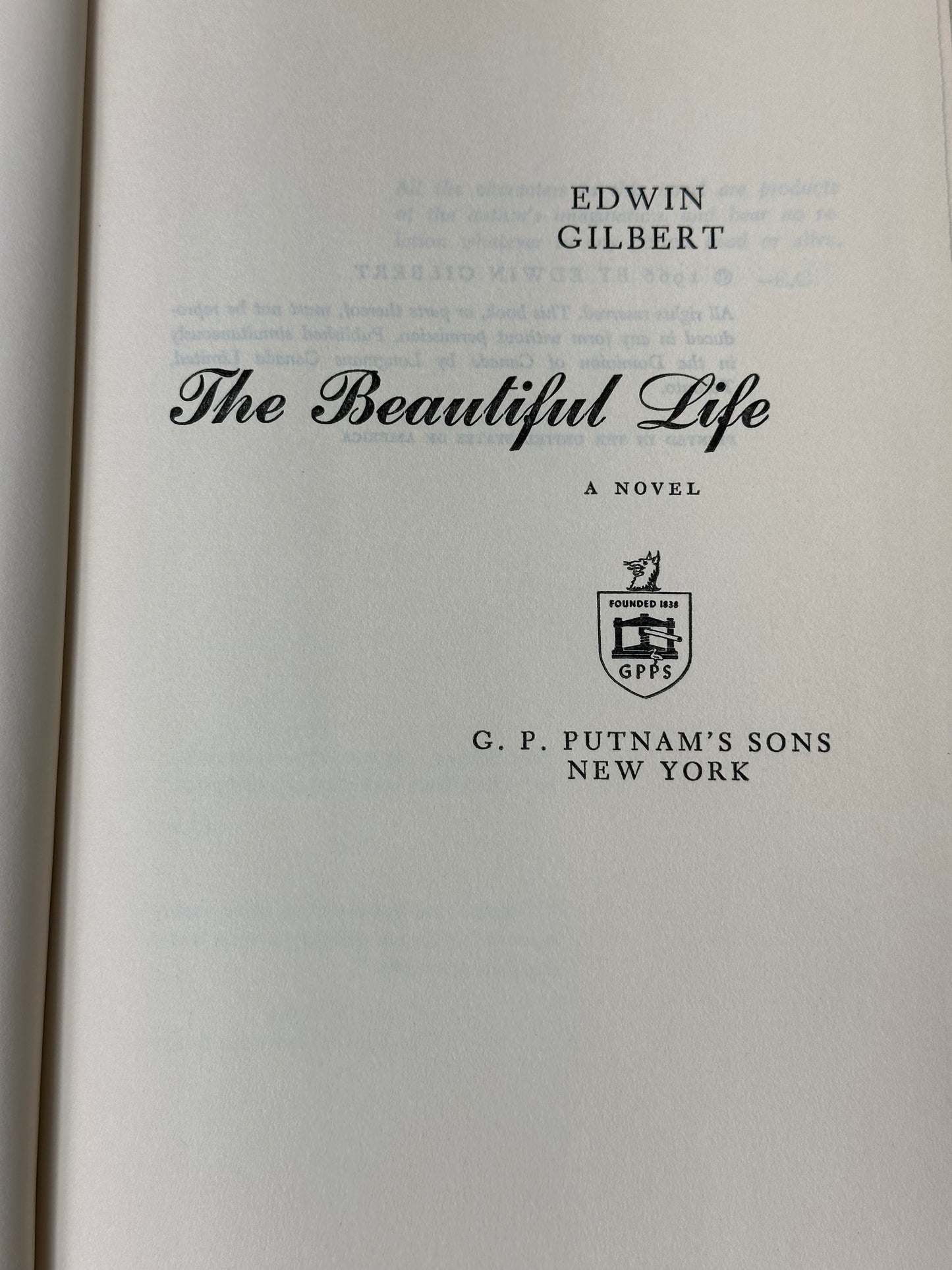 The Beautiful Life by Edwin Gilbert 1966