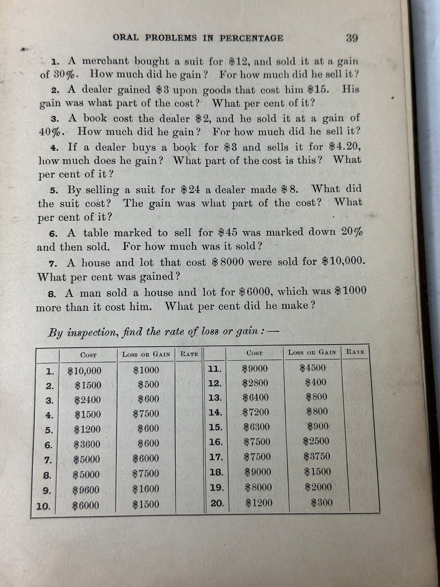 An Exercise Book in Arithmetic by Benjamin Sanborn