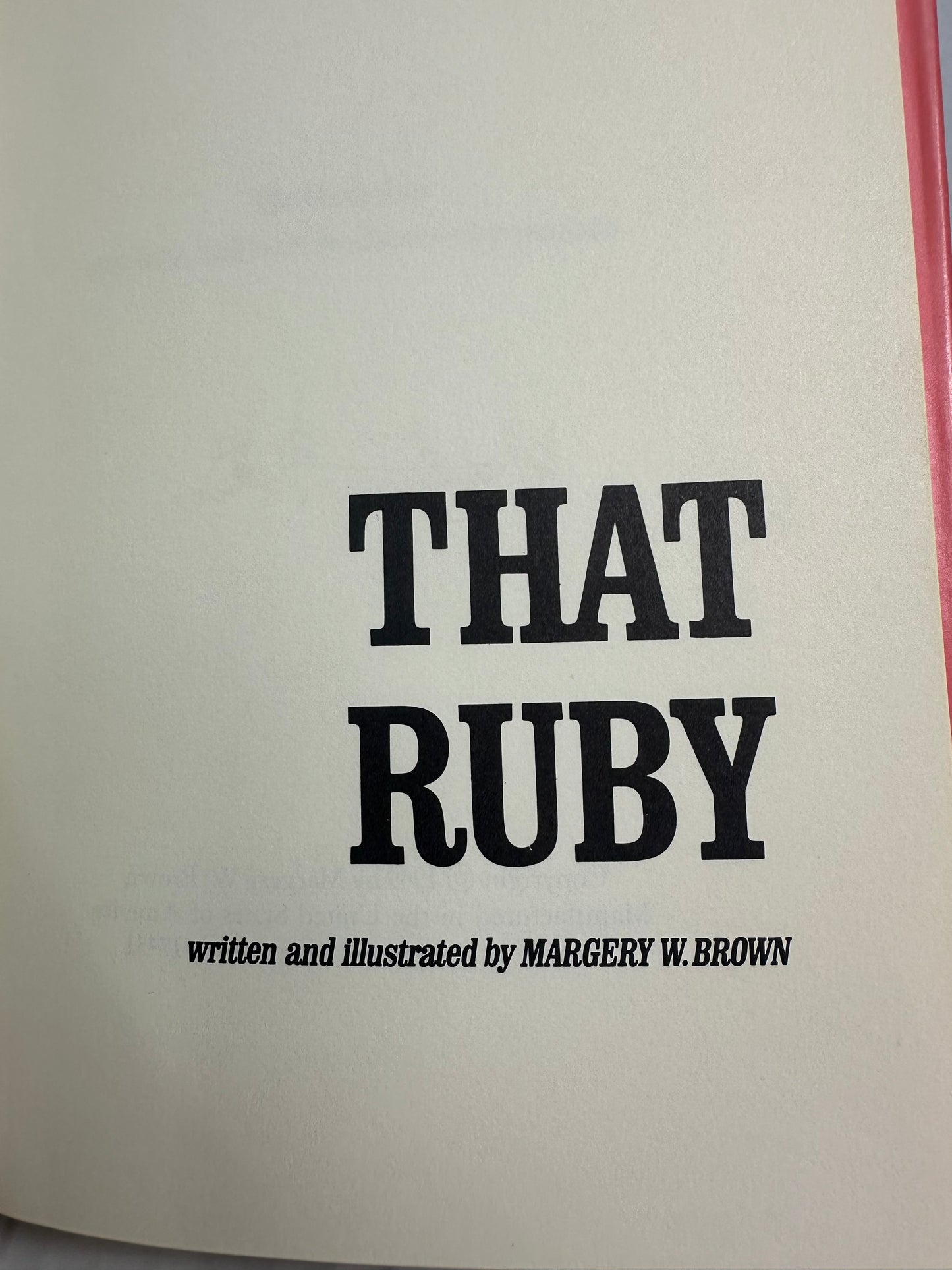 That Ruby Margery Brown