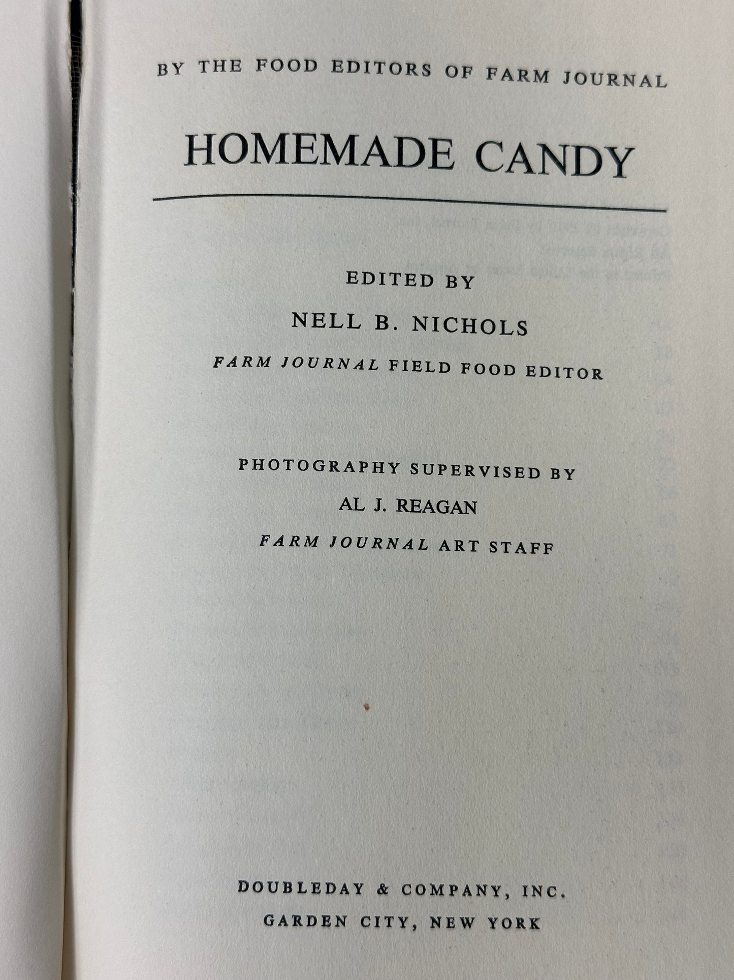 Homemade Candy by Nell Nichols 1970