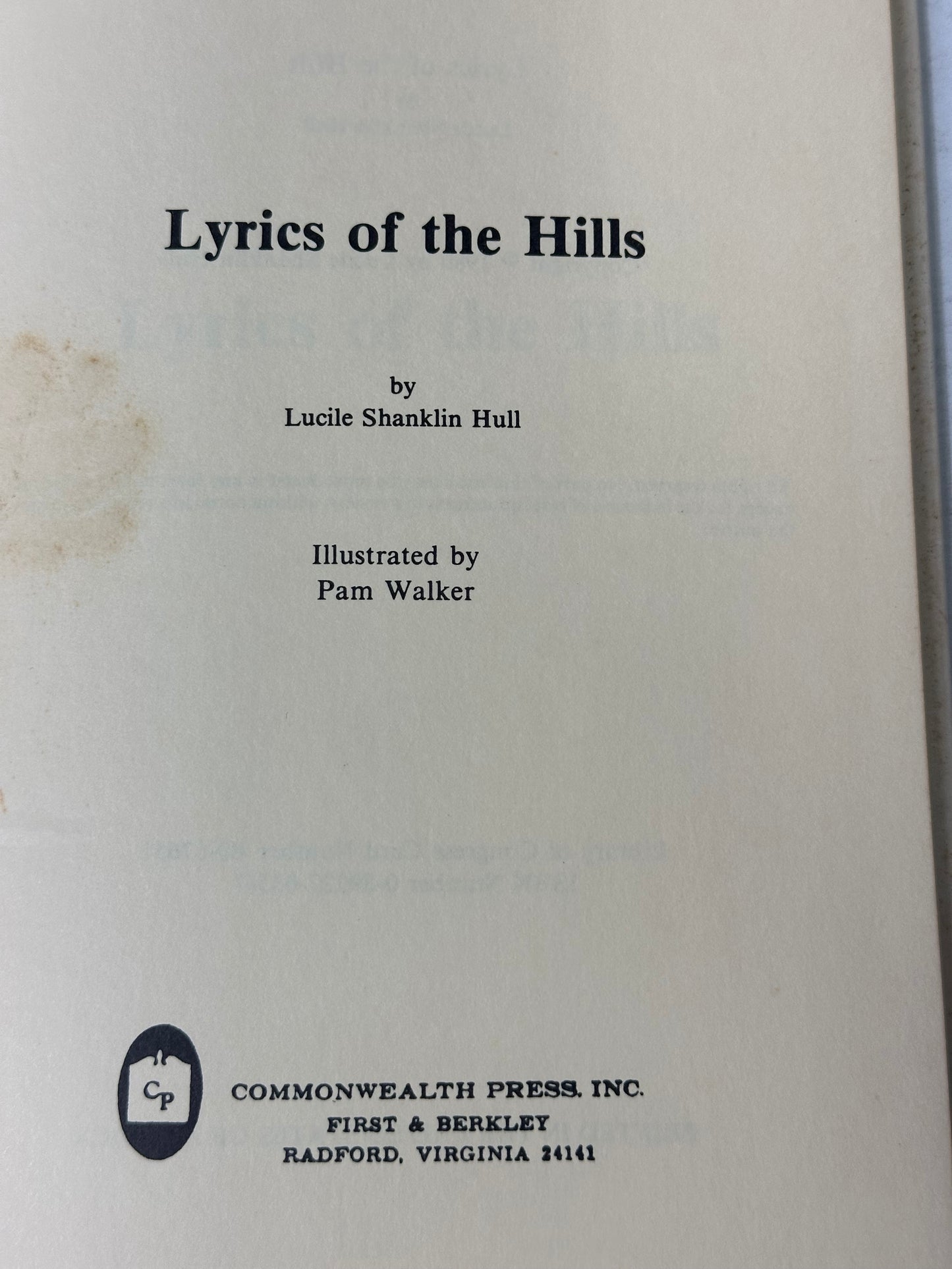 Lyrics of the Hills 1980 by Lucile Hull