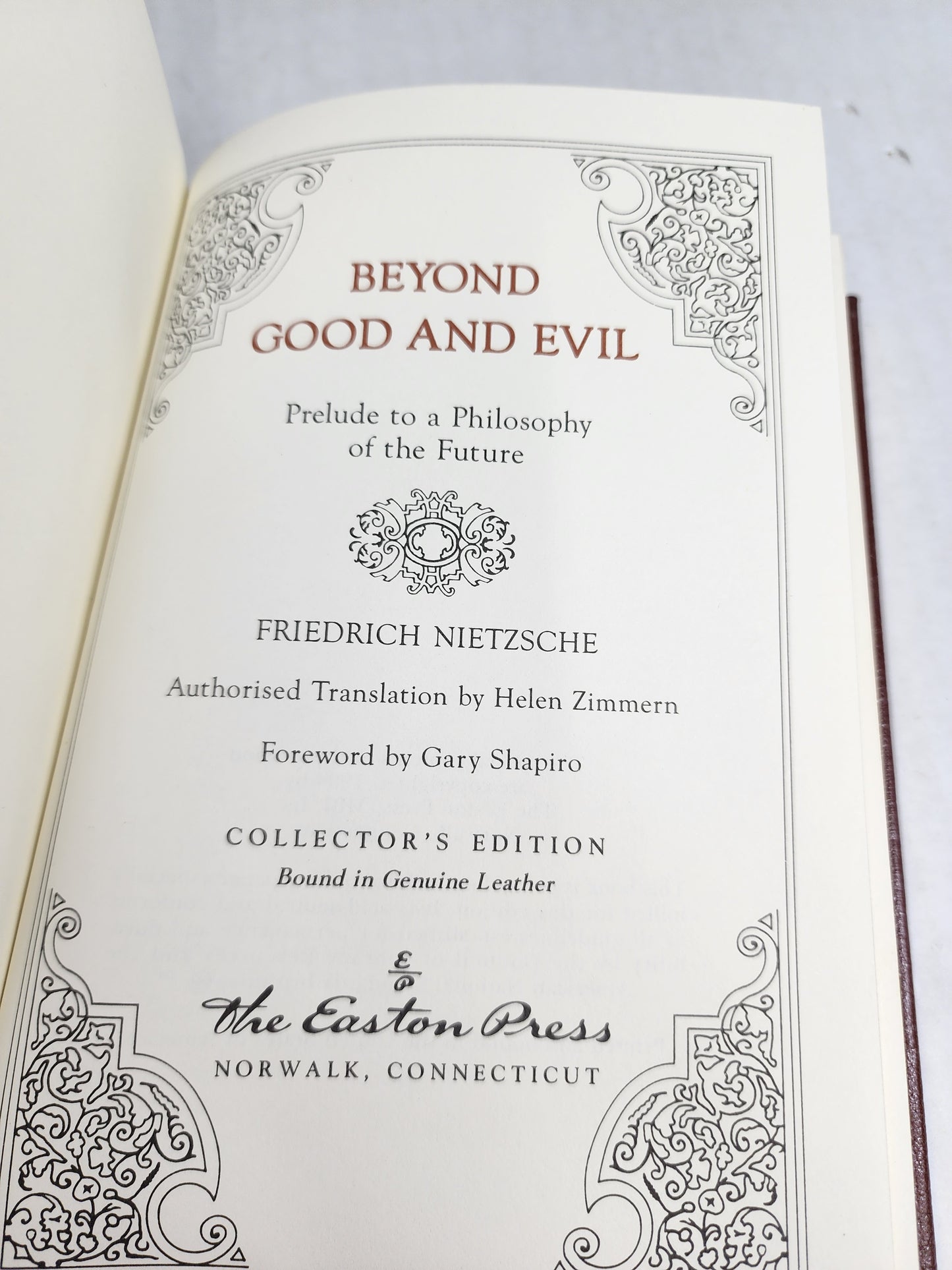 Beyond Good and Evil by Freedrich Nietzsche - Easton Press